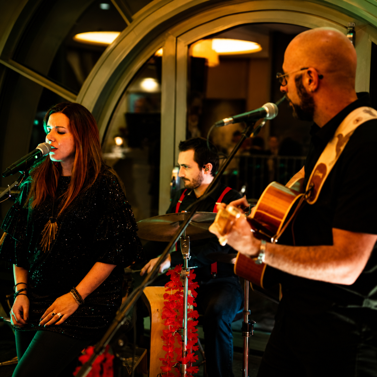 Trio Studio R Music en prestation musicale pour un événement d’entreprise à Monaco